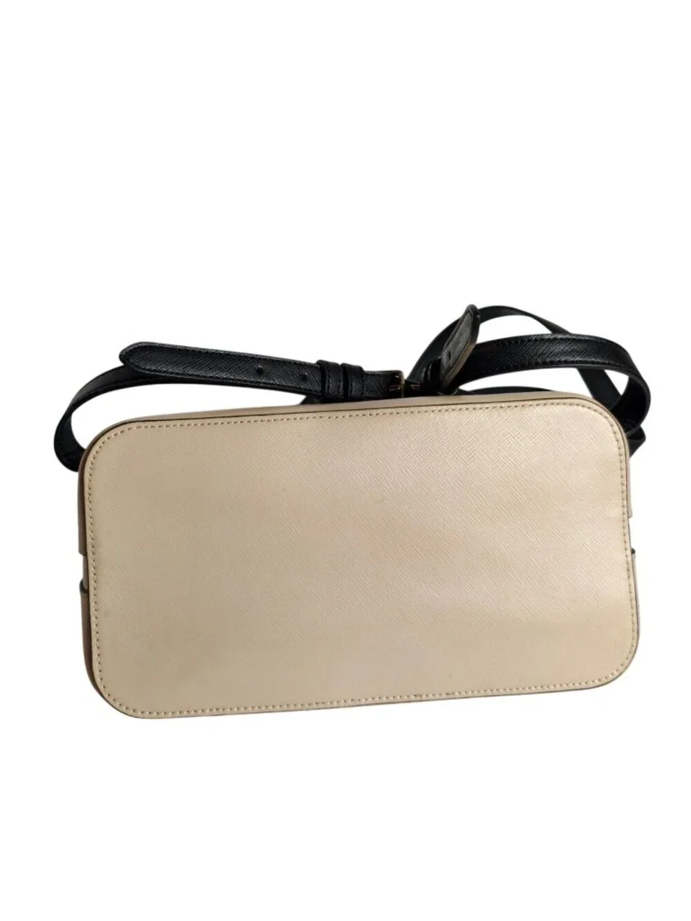 Kate Spade Staci Dome Med Backpack Beige White Saffiano Leather KG021 Ret $359